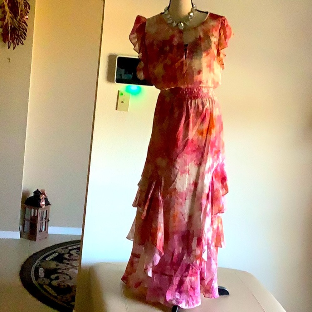Rachel Roy Pink Combo Dress.